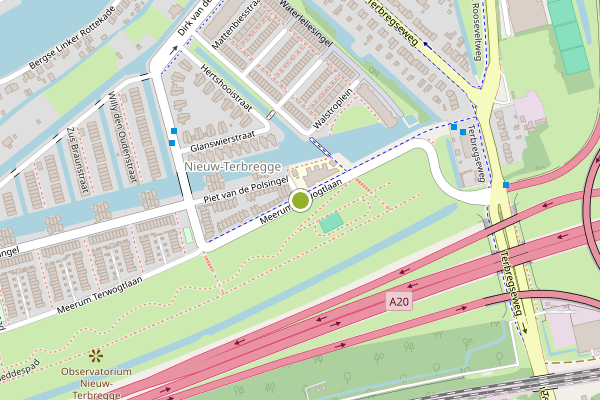 Ambulance-melding op Meerum Terwogtlaan, Rotterdam op 9 mei, kaart-overzicht