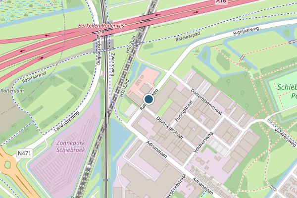 Politie-melding op Ratelaarweg, Rotterdam op 17 juli, kaart-overzicht