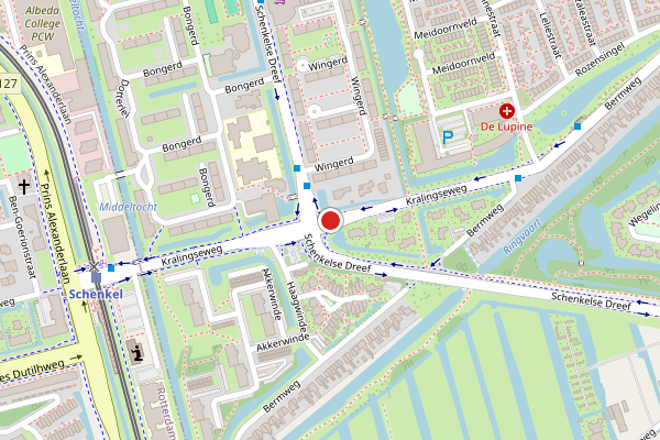 Brandweer-melding op Kralingseweg, Capelle aan den IJssel op 17 juli, kaart-overzicht