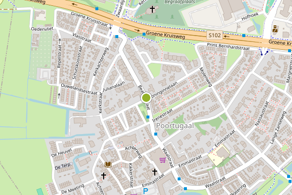 Ambulance-melding op Beatrixstraat, Poortugaal op 18 juli, kaart-overzicht