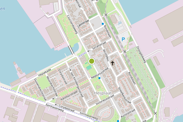 Ambulance-melding op Courzandseweg, Rotterdam op 18 juli, kaart-overzicht