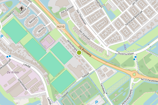 Ambulance-melding op Verbindingsweg, Krimpen aan den IJssel op 18 juli, kaart-overzicht