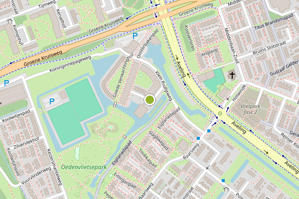 Ambulance-melding op Spuistroomstraat, Hoogvliet op 18 juli, kaart-overzicht