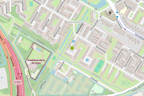 Ambulance-melding op Voltairestraat, Rotterdam op 18 juli, kaart-overzicht