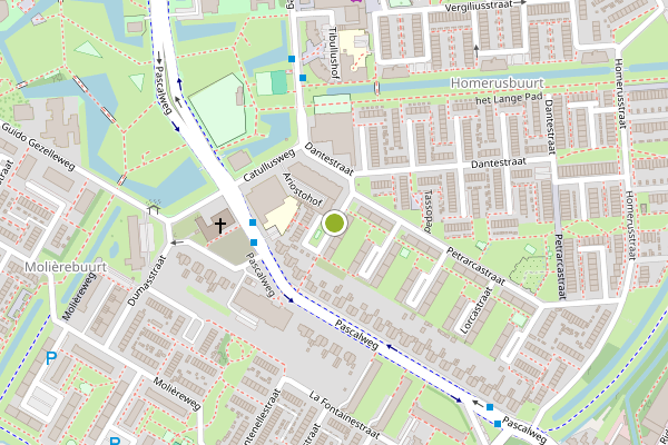 Ambulance-melding op Pirandellostraat, Rotterdam op 18 juli, kaart-overzicht