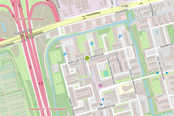Ambulance-melding op Arent van 's-Gravesandestraat, Rotterdam op 10 mei, kaart-overzicht