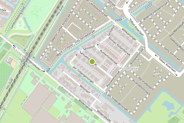 Ambulance-melding op Samuelsonstraat, Bergschenhoek op 18 juli, kaart-overzicht