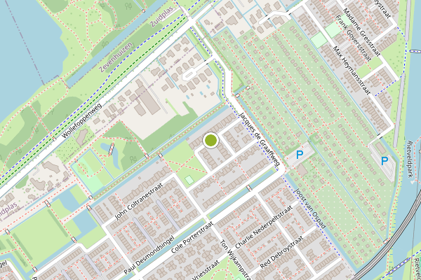 Ambulance-melding op Nico de Rooystraat, Rotterdam op 10 mei, kaart-overzicht