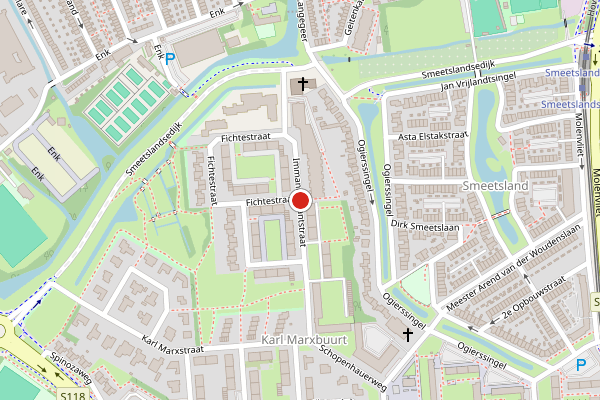 Brandweer-melding op Immanuel Kantstraat, Rotterdam op 10 mei, kaart-overzicht