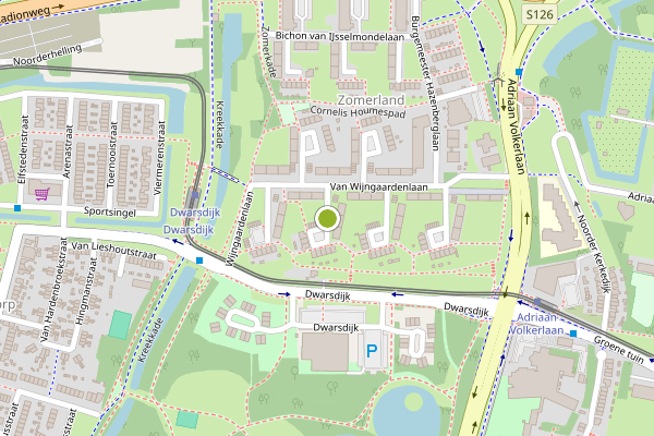 Ambulance-melding op Leendert Sparreboomstraat, Rotterdam op 18 juli, kaart-overzicht