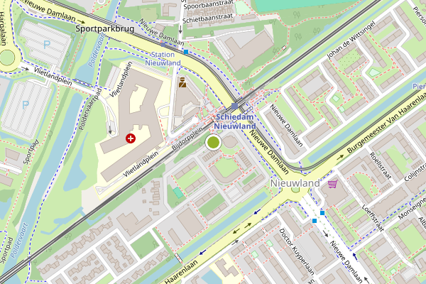 Ambulance-melding op Van Limburg Stirumstraat, Schiedam op 19 juli, kaart-overzicht