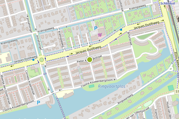Ambulance-melding op Pieter Klapwijkstraat, Rotterdam op 19 juli, kaart-overzicht