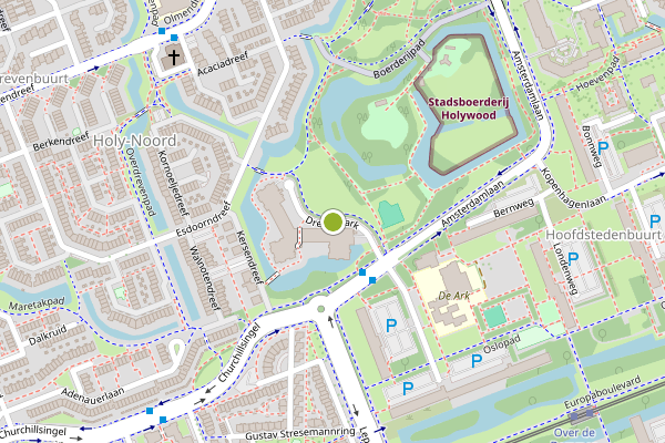 Ambulance-melding op Drevenpark, Vlaardingen op 10 mei, kaart-overzicht