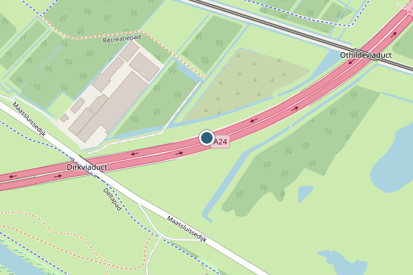 Politie-melding op A24 Li, Vlaardingen op 10 mei, kaart-overzicht