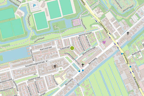 Ambulance-melding op Hortensiastraat, Capelle aan den IJssel op 19 juli, kaart-overzicht