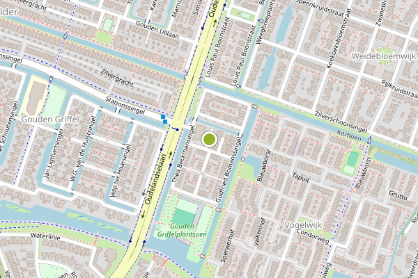 Ambulance-melding op Toos Blomstraat, Berkel en Rodenrijs op 10 mei, kaart-overzicht