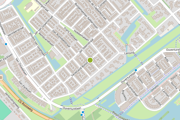Ambulance-melding op Breughelstraat, Krimpen aan den IJssel op 10 mei, kaart-overzicht