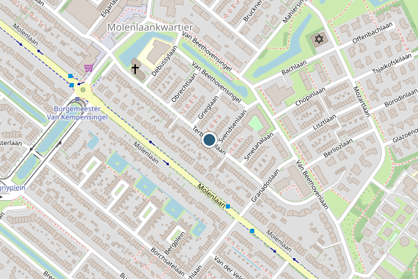 Politie-melding op Terbregselaan, Rotterdam op 19 juli, kaart-overzicht