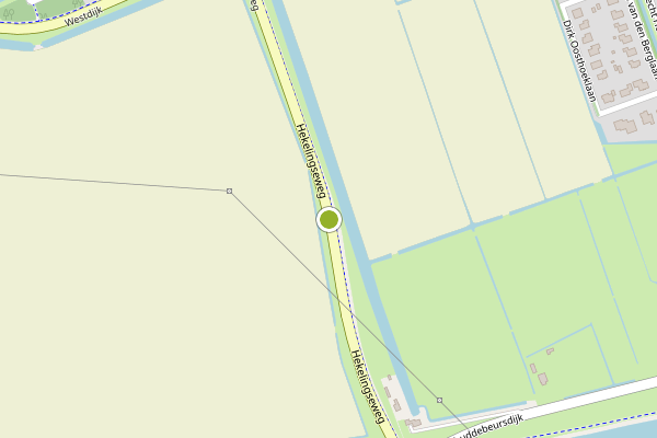 Ambulance-melding op Hekelingseweg, Hekelingen op 19 juli, kaart-overzicht