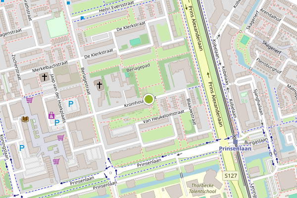 Ambulance-melding op Kromhoutstraat, Rotterdam op 19 juli, kaart-overzicht