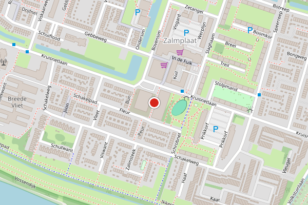 Brandweer-melding op Wonderklauwpad, Hoogvliet op 19 juli, kaart-overzicht