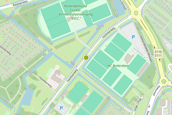 Ambulance-melding op Hazelaarweg, Rotterdam op 19 juli, kaart-overzicht