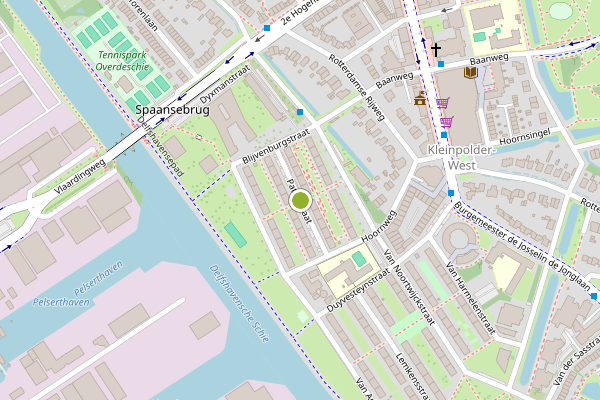 Ambulance-melding op Patijnstraat, Rotterdam op 19 juli, kaart-overzicht