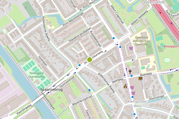 Ambulance-melding op 2e Hogenbanweg, Rotterdam op 19 juli, kaart-overzicht