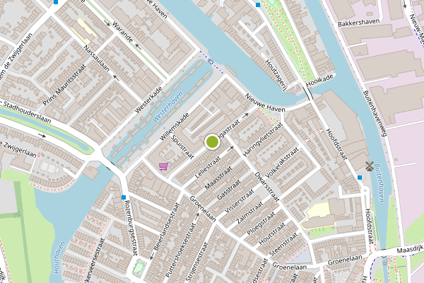 Ambulance-melding op Hagastraat, Schiedam op 19 juli, kaart-overzicht