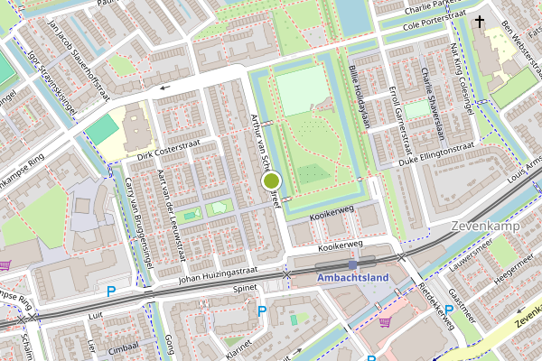 Ambulance-melding op Arthur van Schendeldreef, Rotterdam op 19 juli, kaart-overzicht