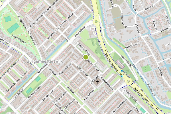Ambulance-melding op Buizerdstraat, Maassluis op 19 juli, kaart-overzicht