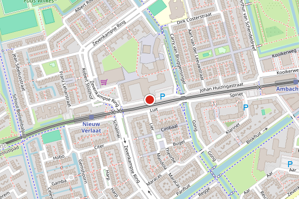 Brandweer-melding op F. Bordewijkstraat, Rotterdam op 20 juli, kaart-overzicht