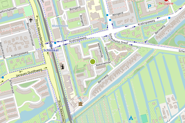 Ambulance-melding op Akkerwinde, Capelle aan den IJssel op 20 juli, kaart-overzicht