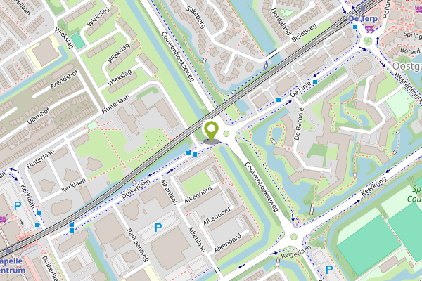 Ambulance-melding op Duikerlaan, Capelle aan den IJssel op 24 april, kaart-overzicht