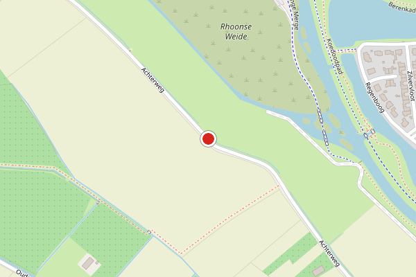 Brandweer-melding op Achterweg, Rhoon op 20 juli, kaart-overzicht