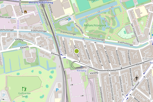 Ambulance-melding op Saffierstraat, Rotterdam op 20 juli, kaart-overzicht