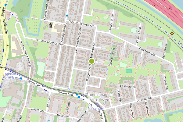 Ambulance-melding op Burgemeester Molenaarstraat, Rotterdam op 20 juli, kaart-overzicht