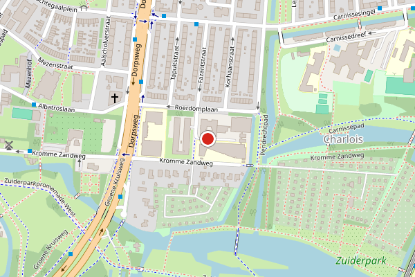Brandweer-melding op Zanglijsterstraat, Rotterdam op 20 juli, kaart-overzicht
