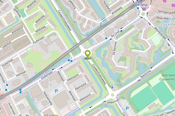 Ambulance-melding op Couwenhoekseweg, Capelle aan den IJssel op 24 april, kaart-overzicht