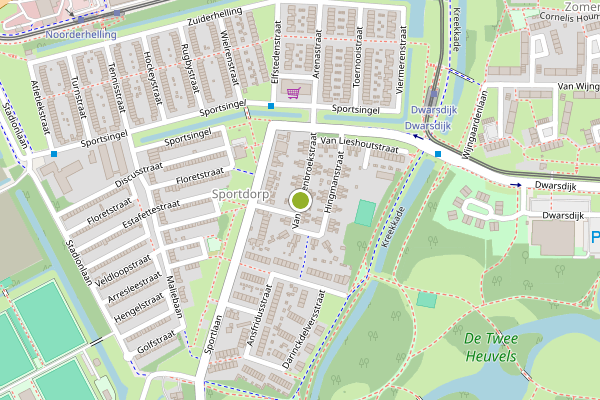 Ambulance-melding op Van Hardenbroekstraat, Rotterdam op 11 mei, kaart-overzicht