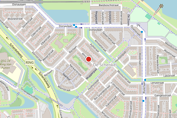 Brandweer-melding op Ahrstraat, Spijkenisse op 20 juli, kaart-overzicht