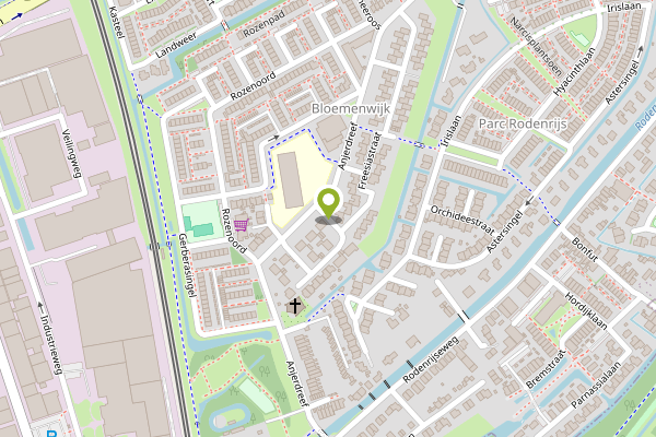 Ambulance-melding op Freesiastraat, Berkel en Rodenrijs op 24 april, kaart-overzicht
