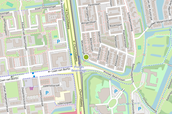 Ambulance-melding op Molensingel, Schiedam op 11 mei, kaart-overzicht