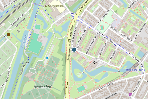 Politie-melding op Dr Schaepmansingel, Schiedam op 11 mei, kaart-overzicht