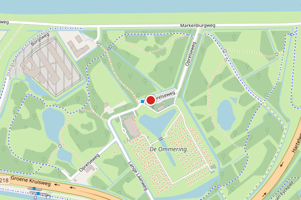 Brandweer-melding op Oprelseweg, Spijkenisse op 20 juli, kaart-overzicht