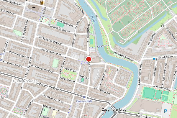 Brandweer-melding op Zwaanshals, Rotterdam op 20 juli, kaart-overzicht