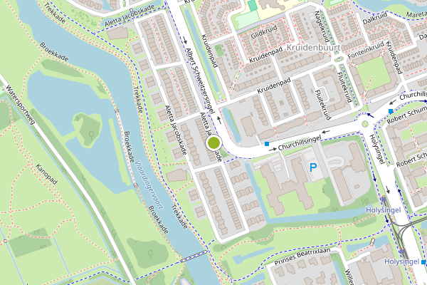 Ambulance-melding op Aletta Jacobskade, Vlaardingen op 10 mei, kaart-overzicht
