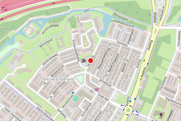 Brandweer-melding op Texasweg, Hoogvliet op 20 juli, kaart-overzicht