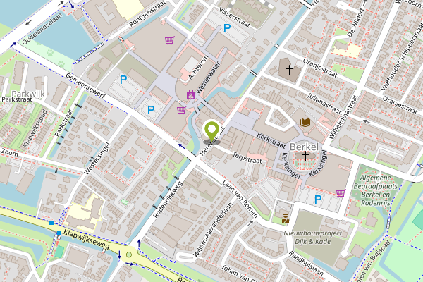 Ambulance-melding op Herenstraat, Berkel en Rodenrijs op 24 april, kaart-overzicht