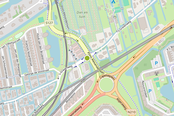 Ambulance-melding op 's-Gravenweg, Capelle aan den IJssel op 11 mei, kaart-overzicht